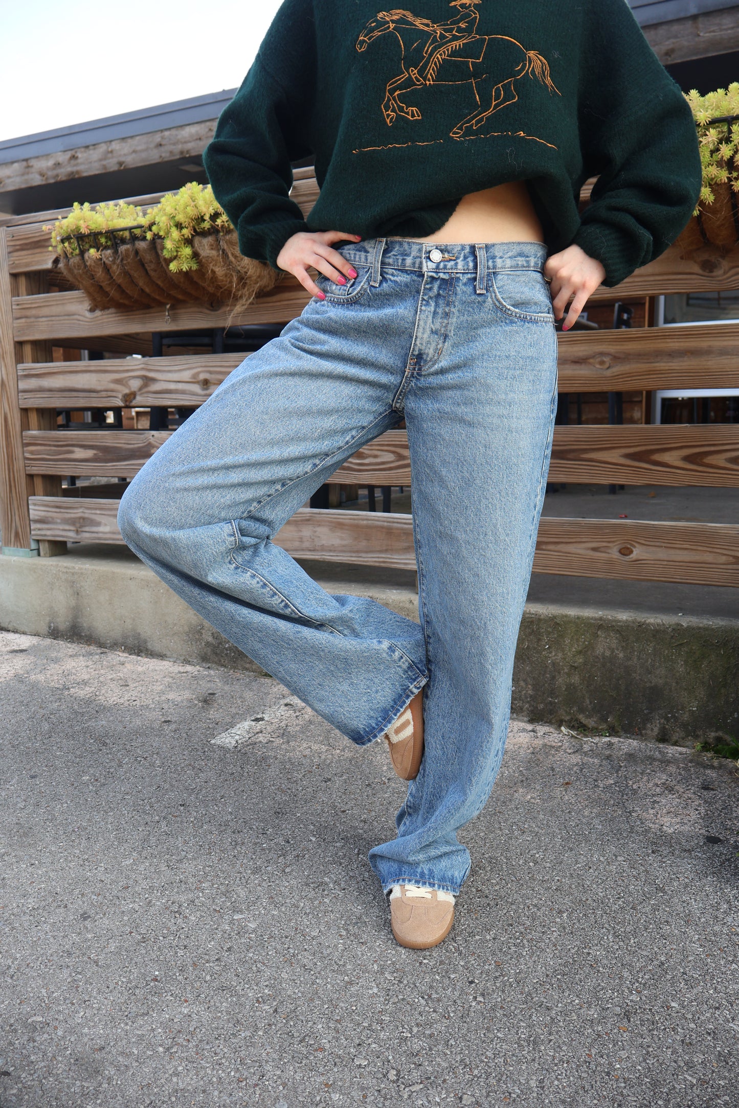 Just Black Denim Low Rise Baggy Slouch