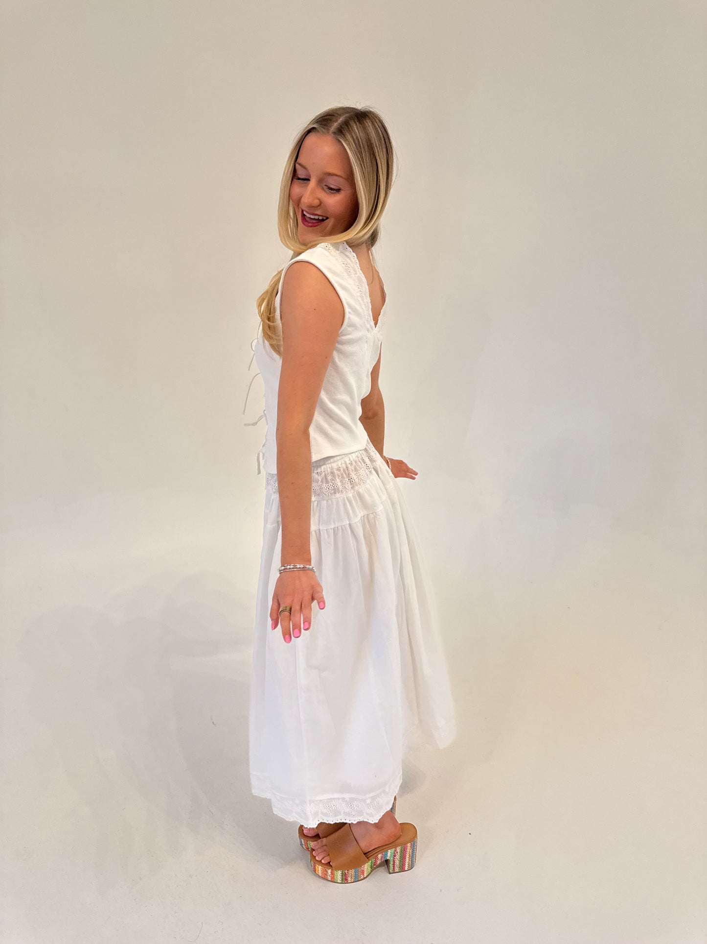 Euro Summer Midi Skirt