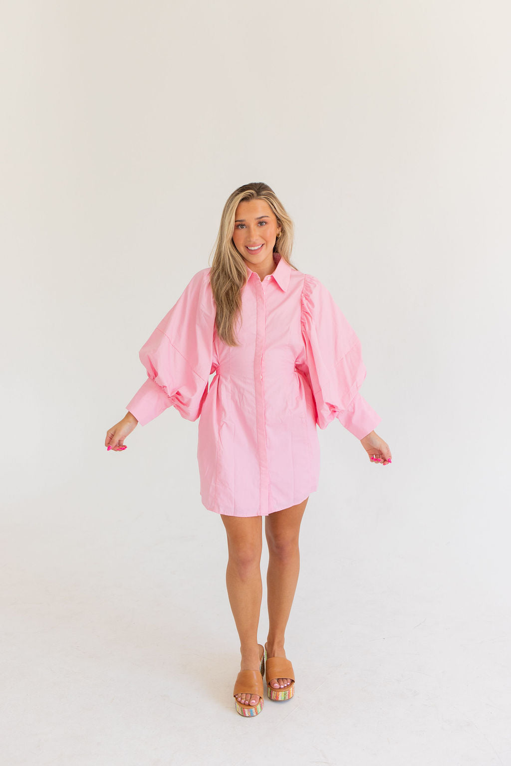 Afternoon At The Plaza Dress (Pink)