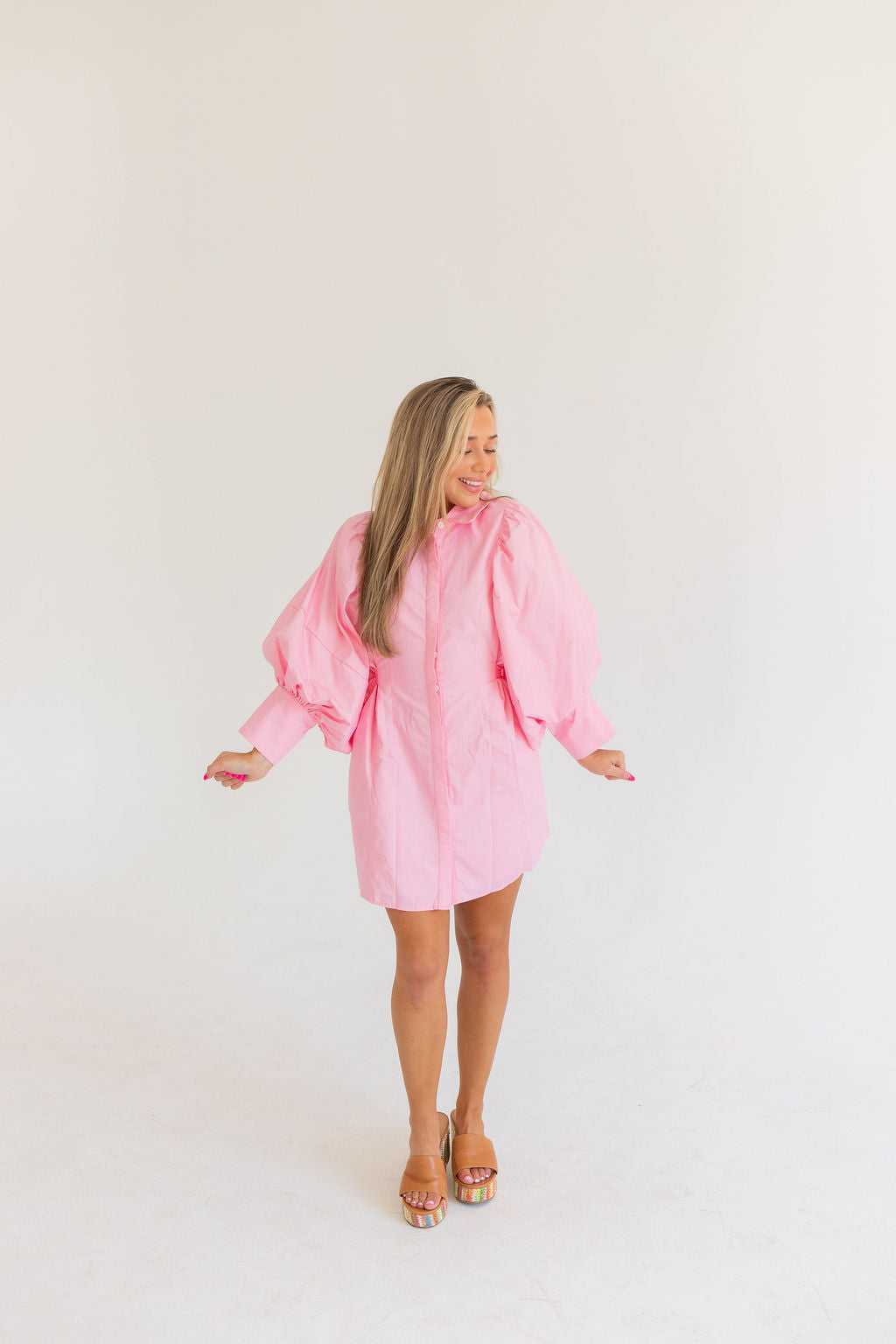 Afternoon At The Plaza Dress (Pink)