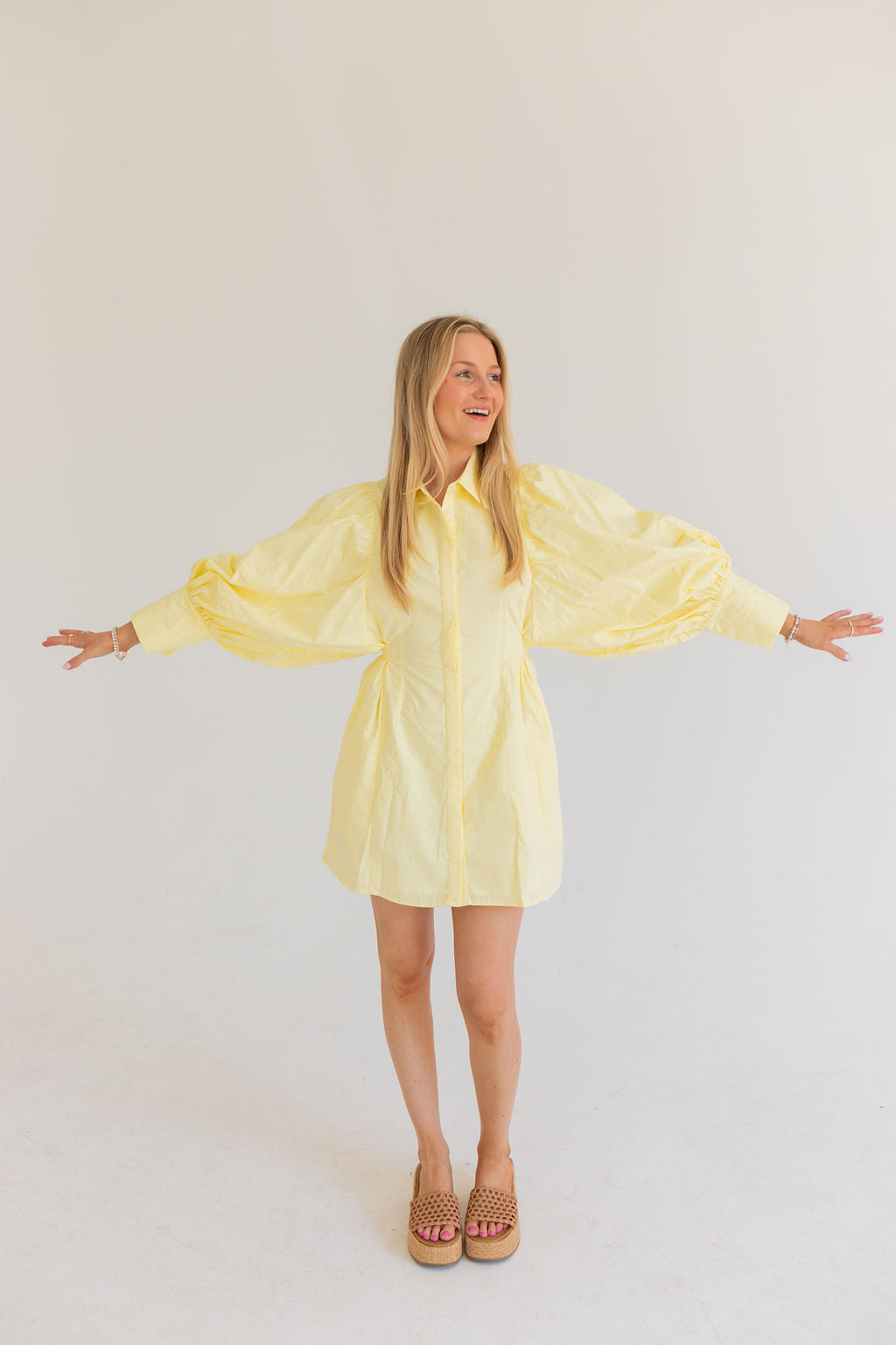 Afternoon At The Plaza Dress (Yellow)