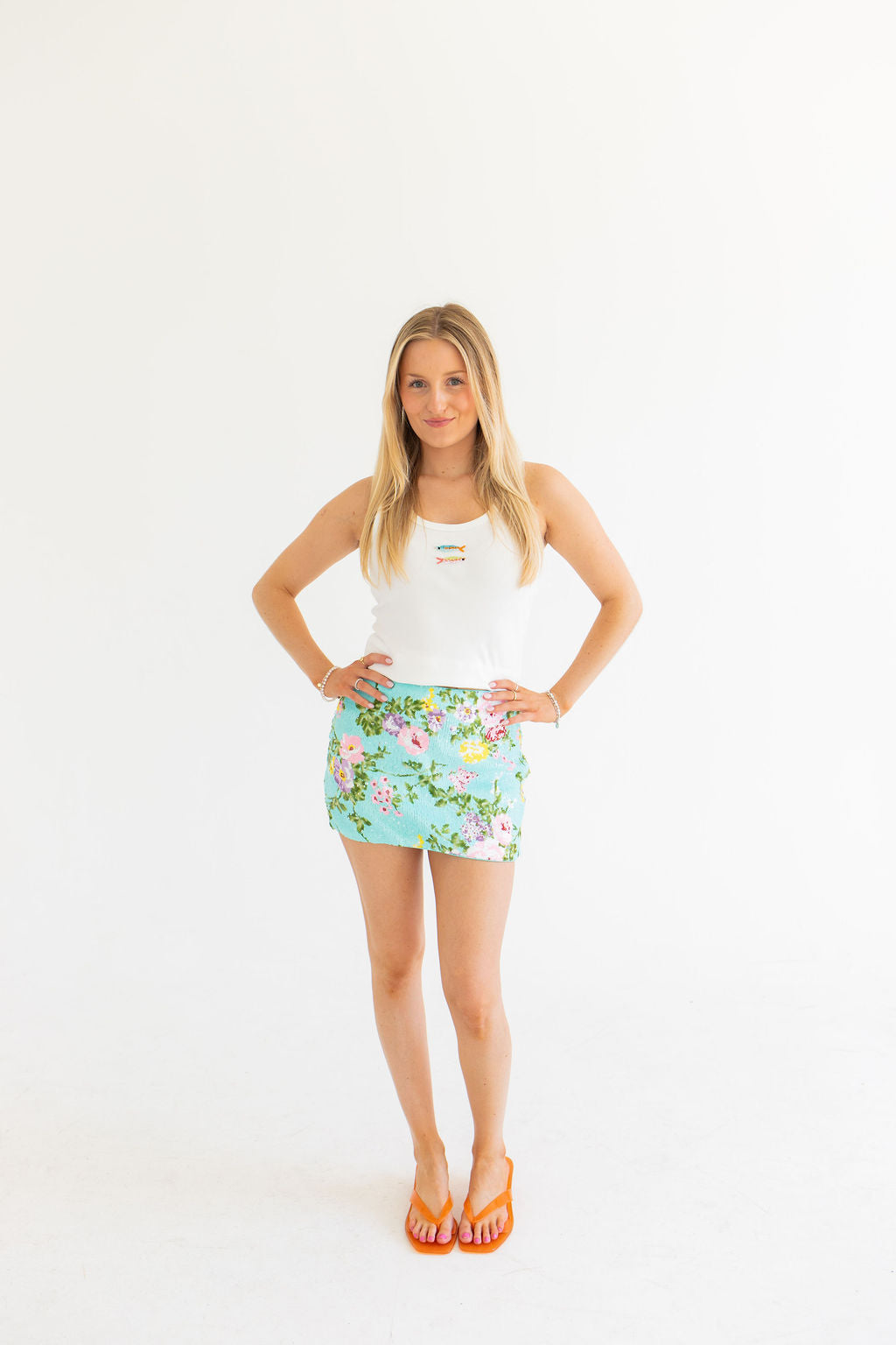 Capri in Bloom Mini Skirt