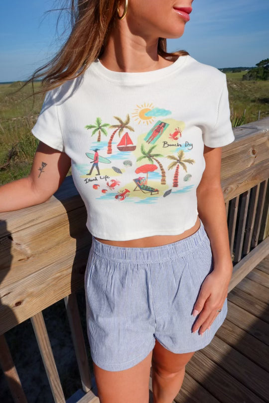 Beach Vibes Baby Tee