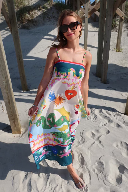 Deserted Island Midi Dress
