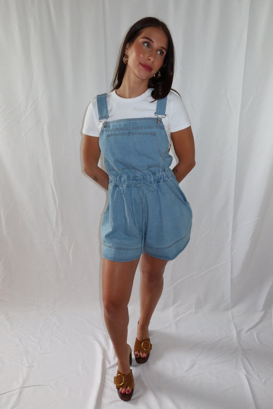 Petal Play Overalls (Denim)