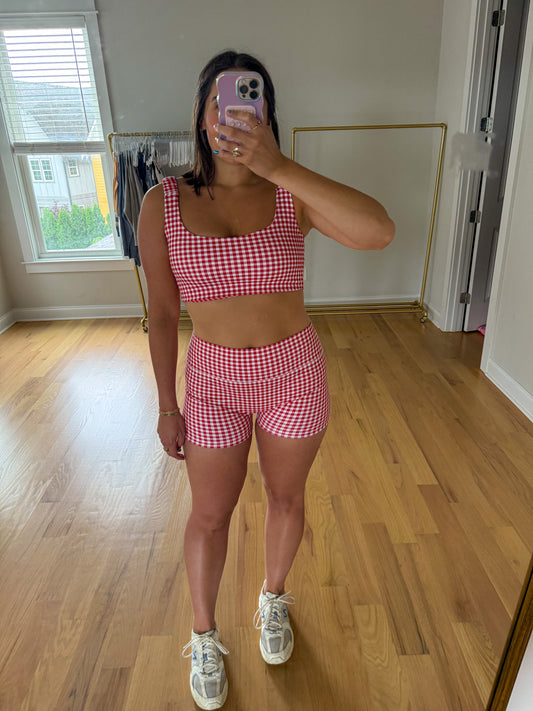 Pilates Princess Biker Shorts (Red)