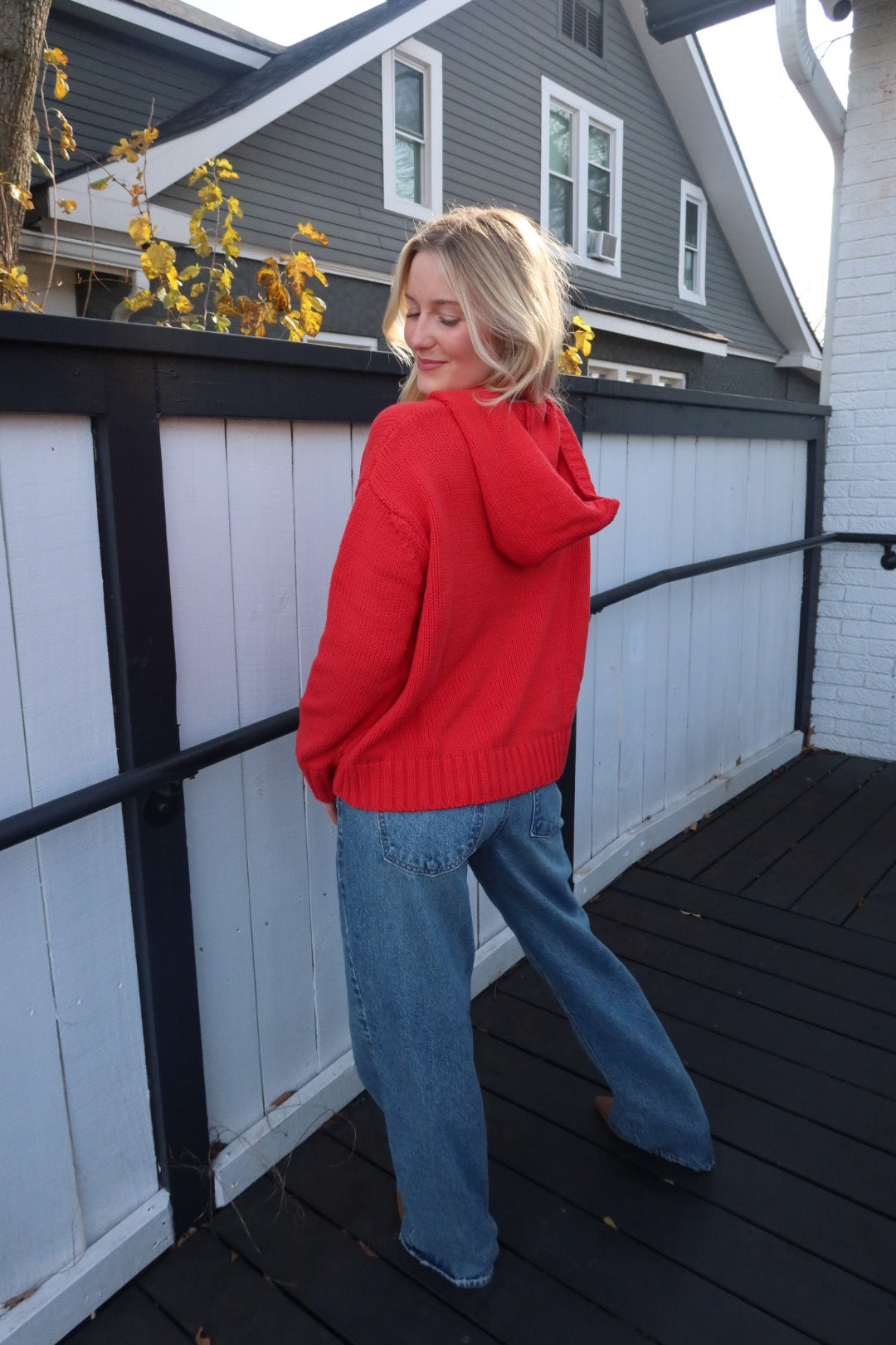 Spiced Cider Knit Hoodie