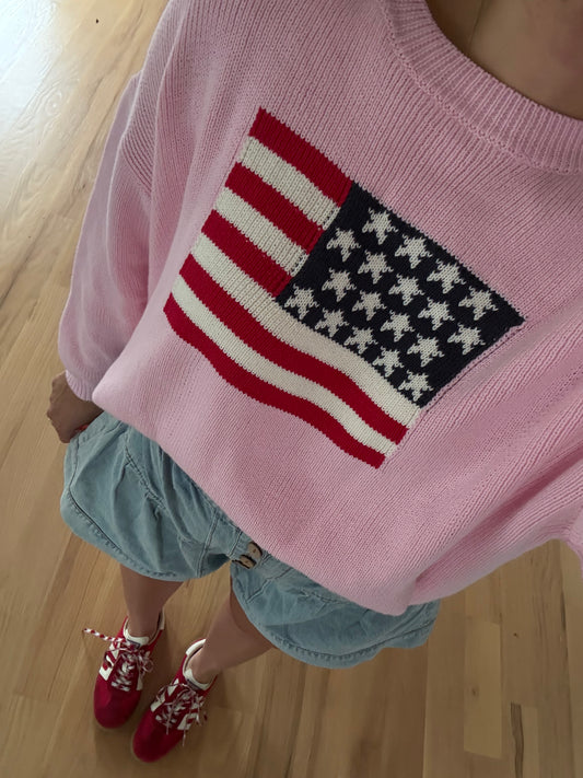 American Girl Sweater (Pink)