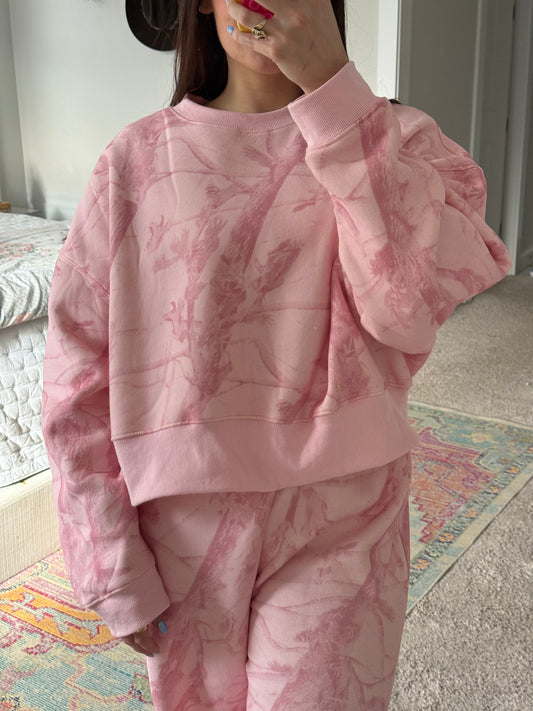 Camo Cutie Crewneck (Pink)