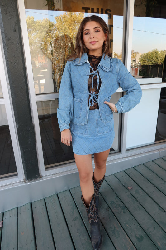 Tied Together Quilted Jacket