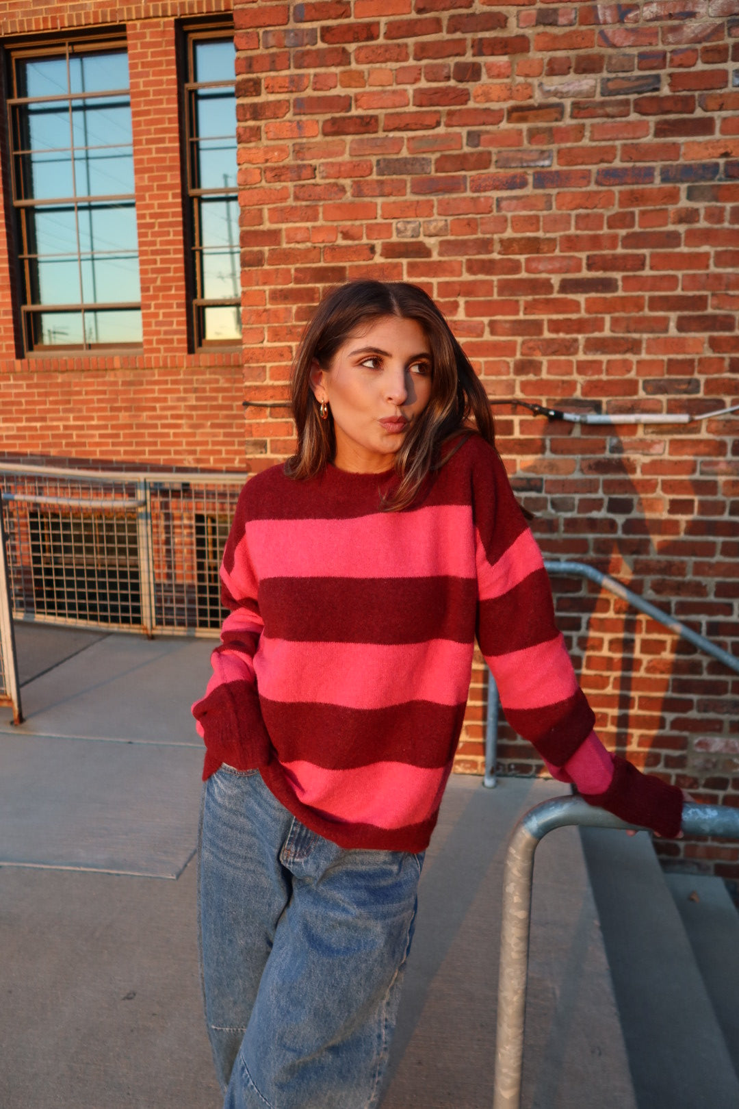 Where's Waldo Sweater (Pink/Red)