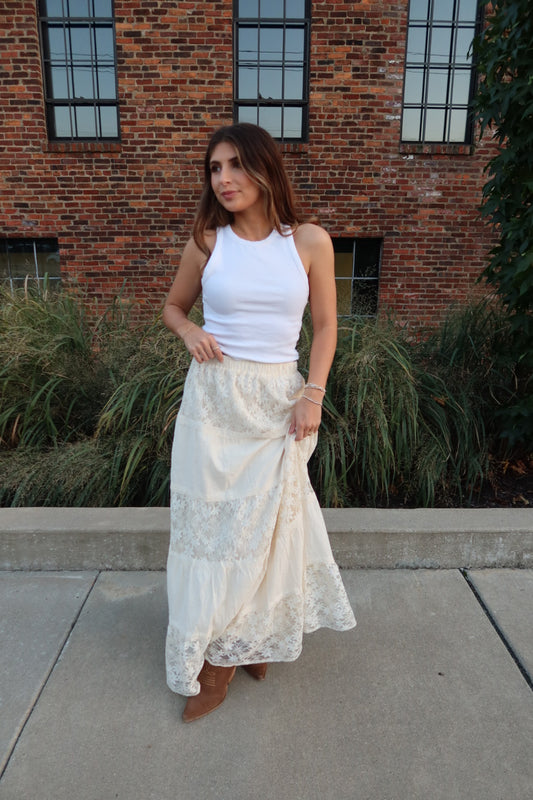 Begin Again Maxi Skirt