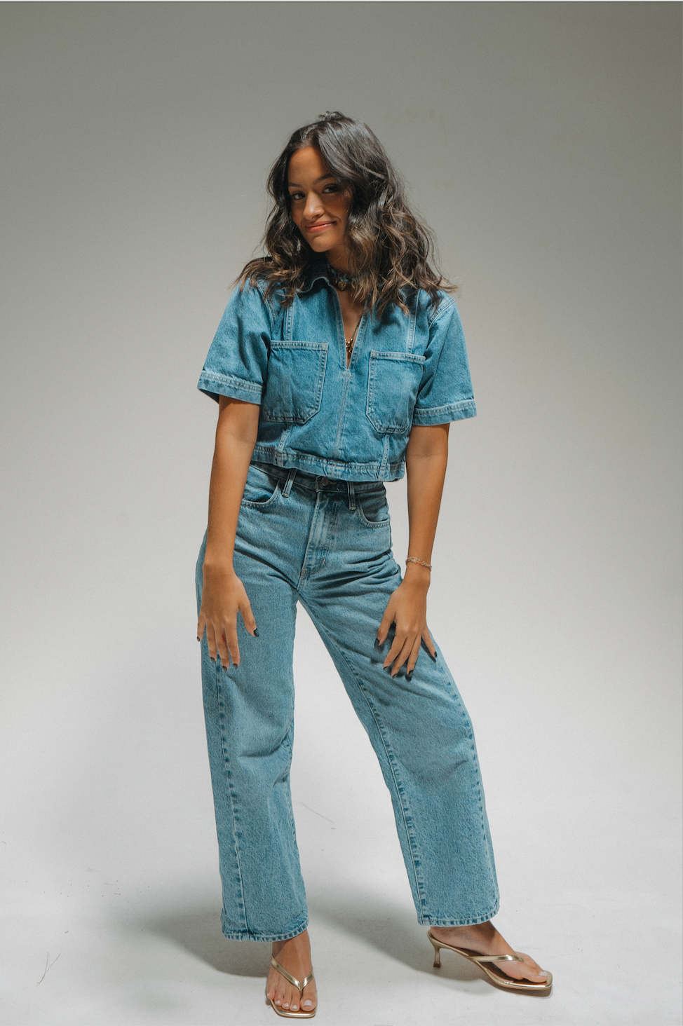 Just Black Denim Barrel Twist Jeans (Medium)