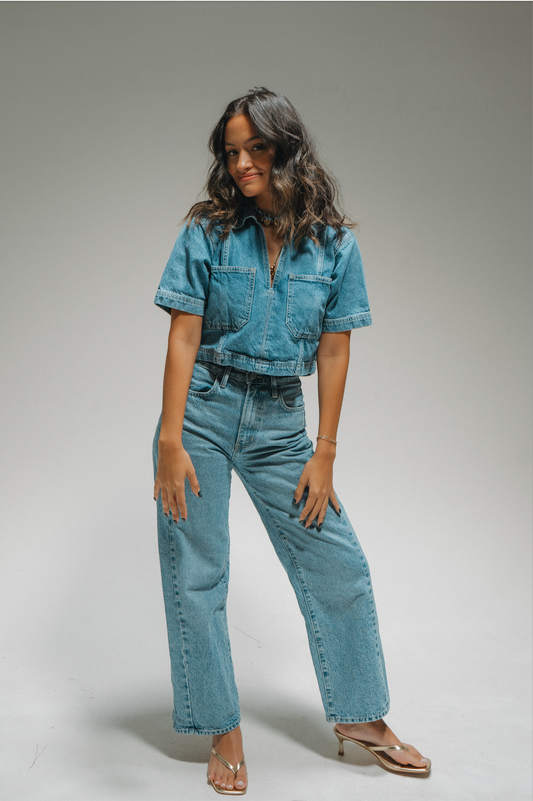 Just Black Denim Barrel Twist Jeans (Medium)