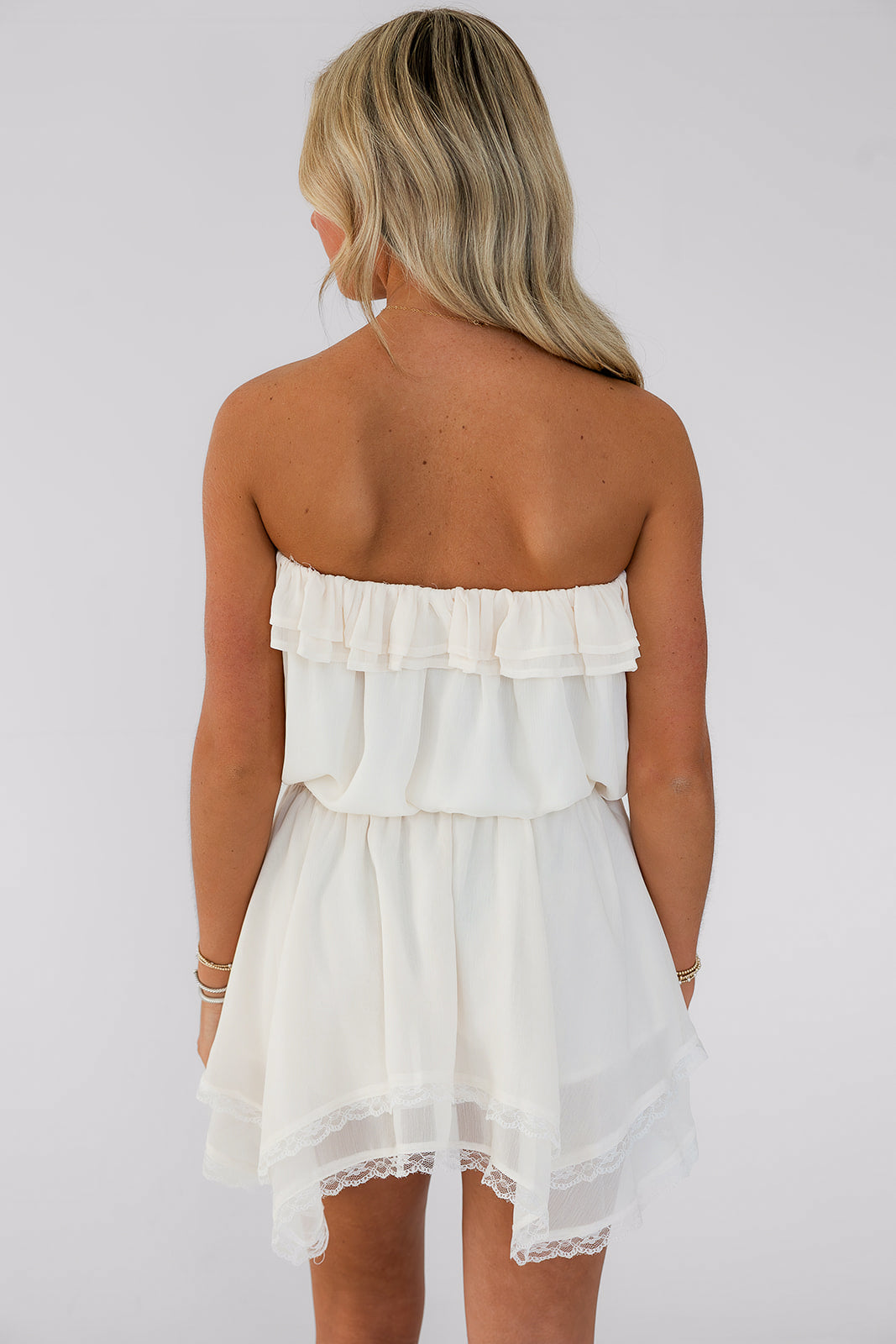 Barefoot Beauty Mini Dress (Cream)