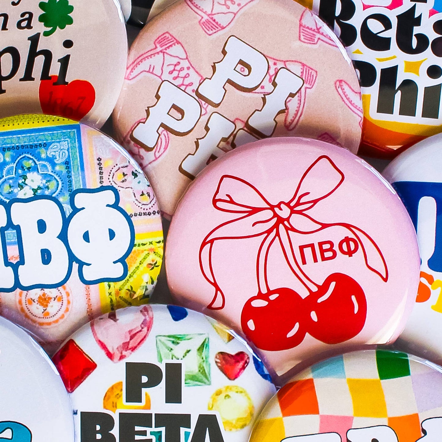 ALPHA PHI Assorted Buttons