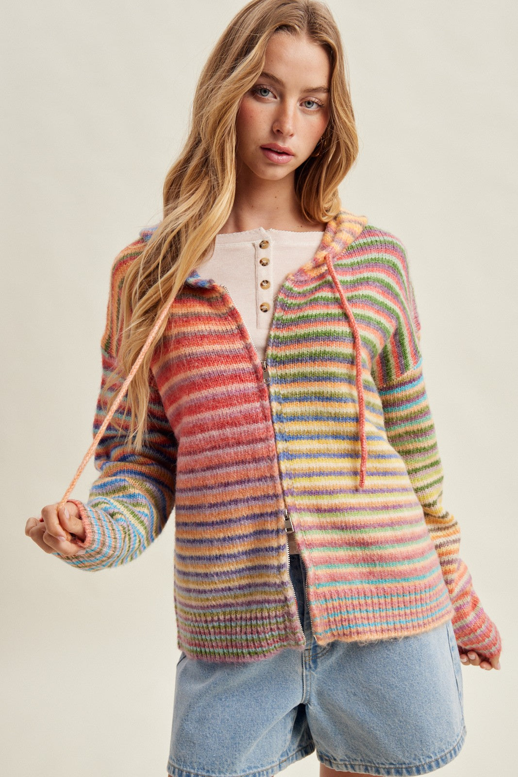 Sunset Social Hoodie (Rainbow)
