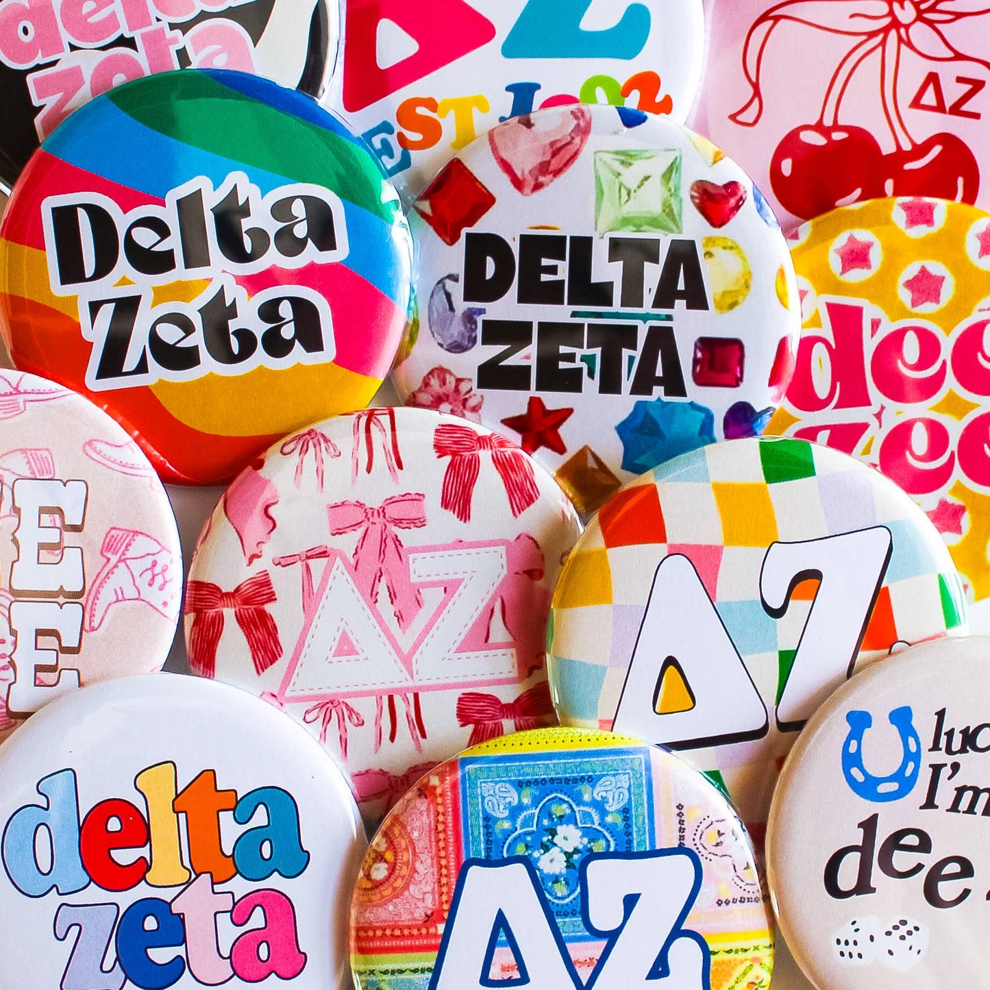 ALPHA CHI OMEGA Assorted Sorority Buttons