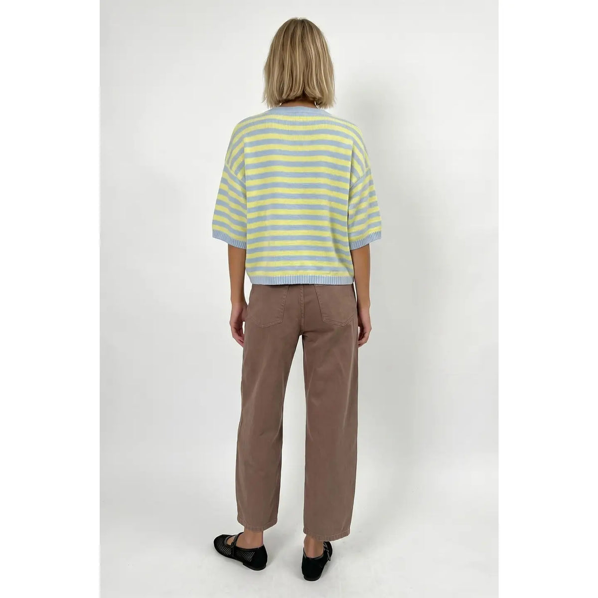 Good Company Cardigan (Sky/Yellow)
