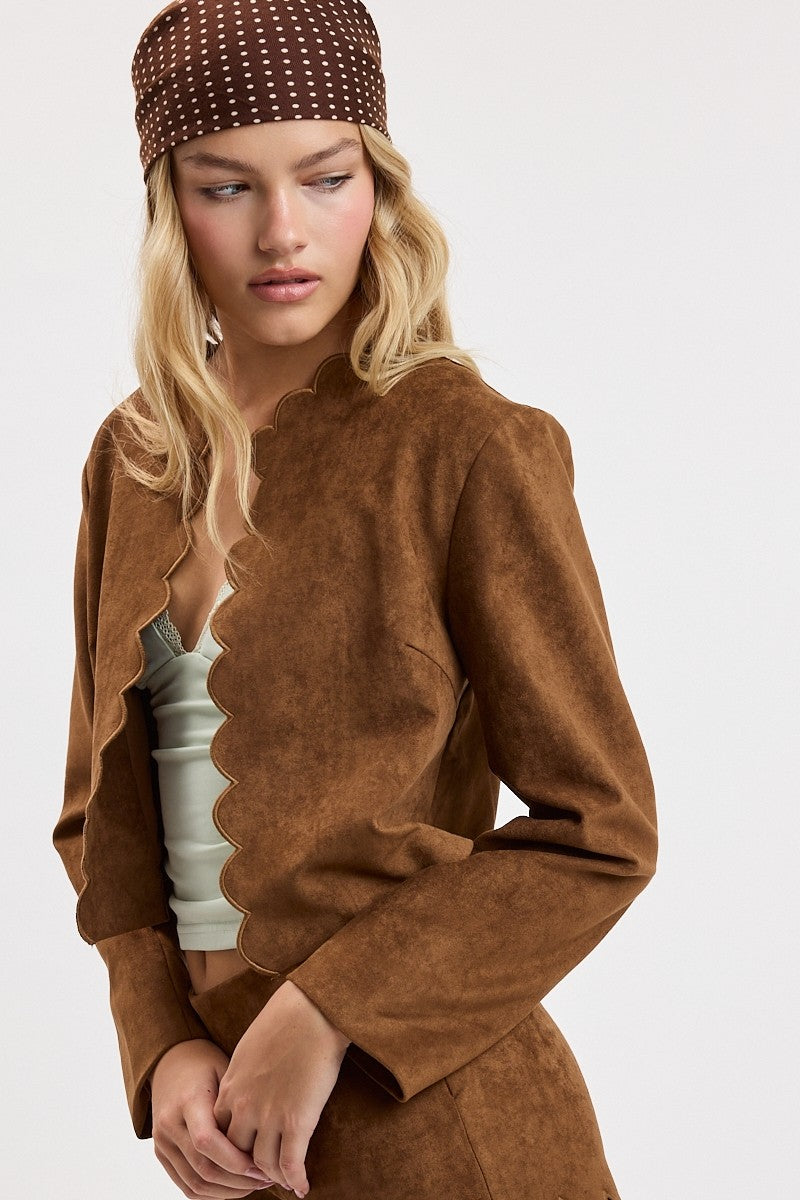 Giddy Up Girl Jacket (Camel)