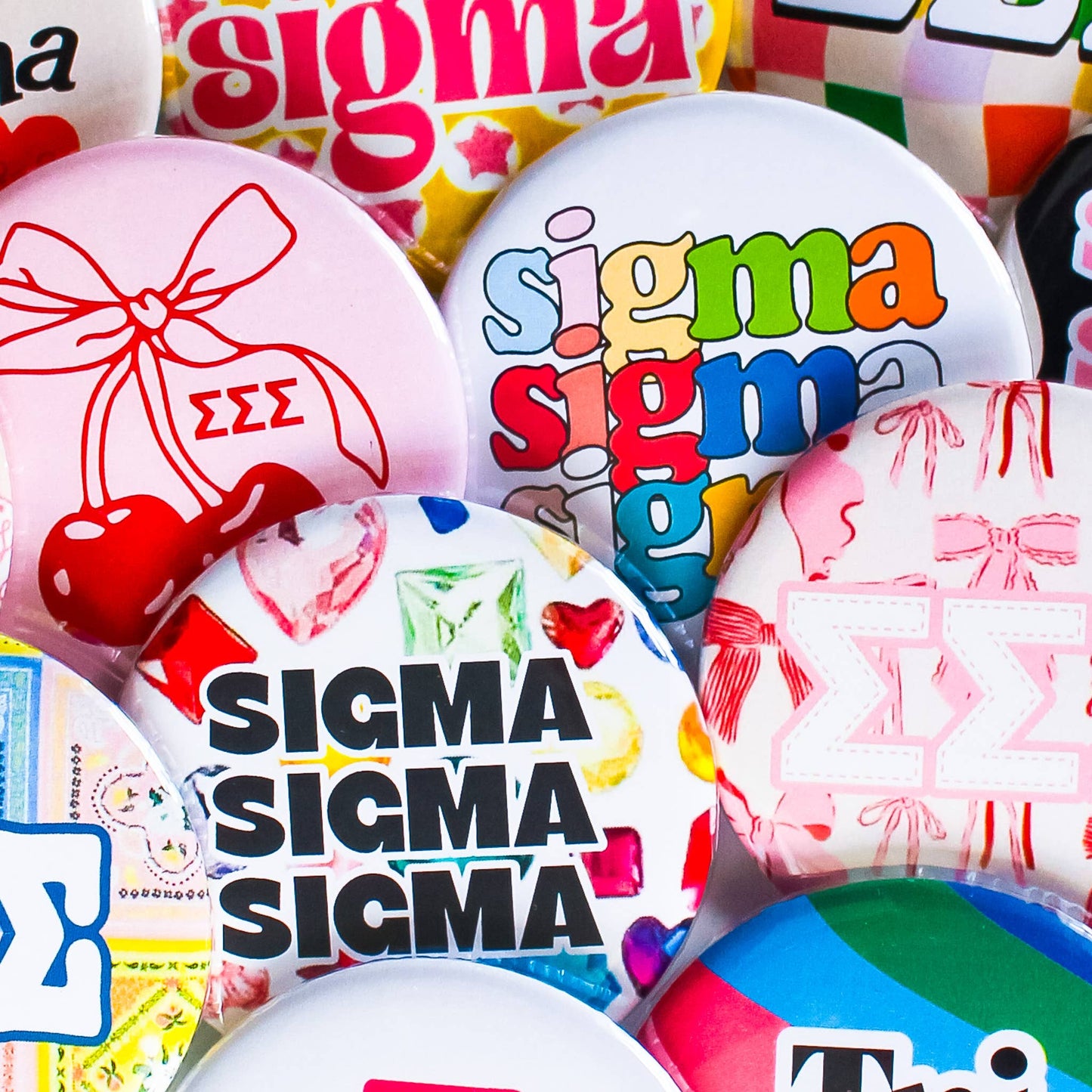 ALPHA CHI OMEGA Assorted Sorority Buttons