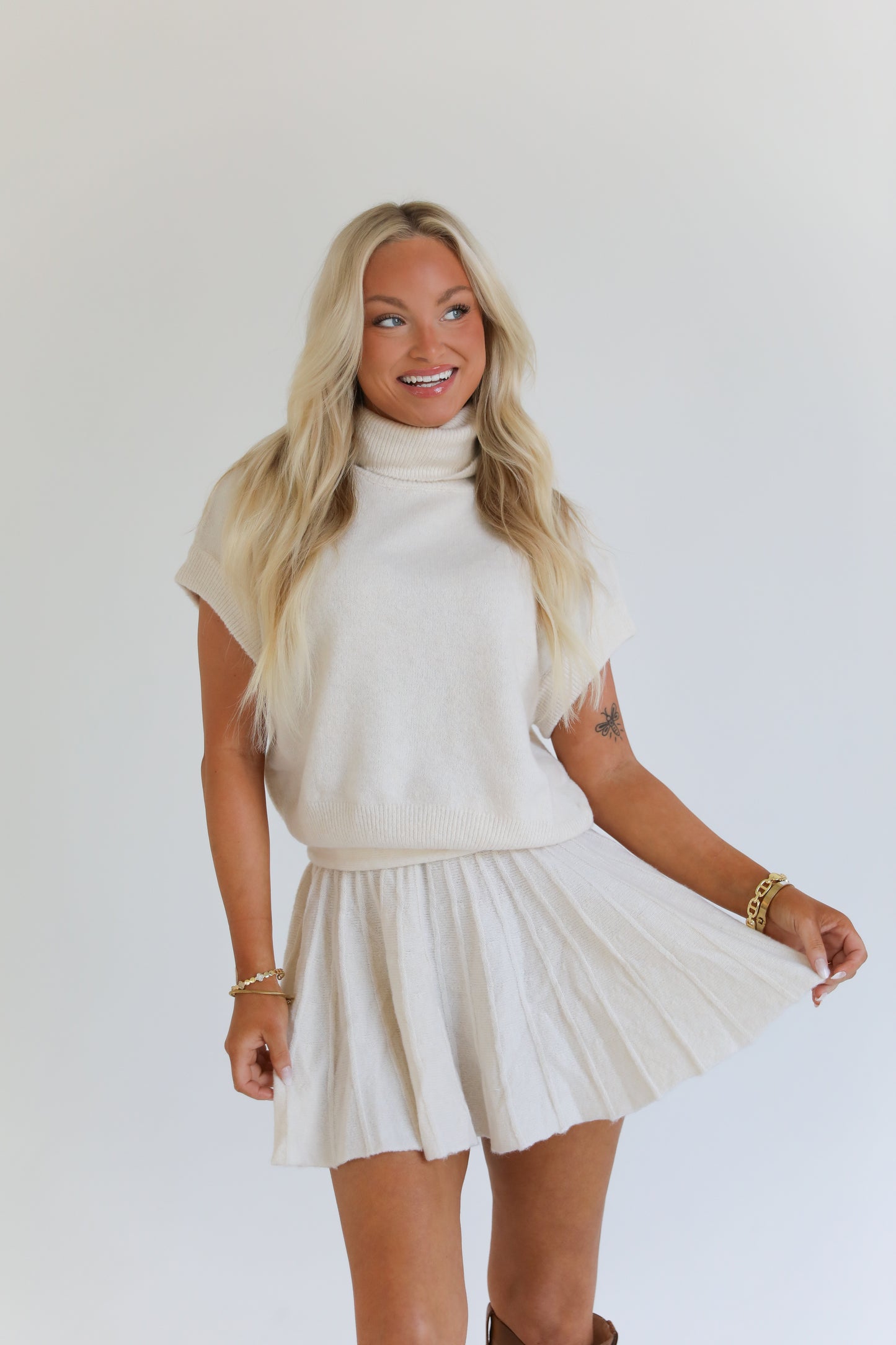 Autumn Stroll Sweater Set (Cream)