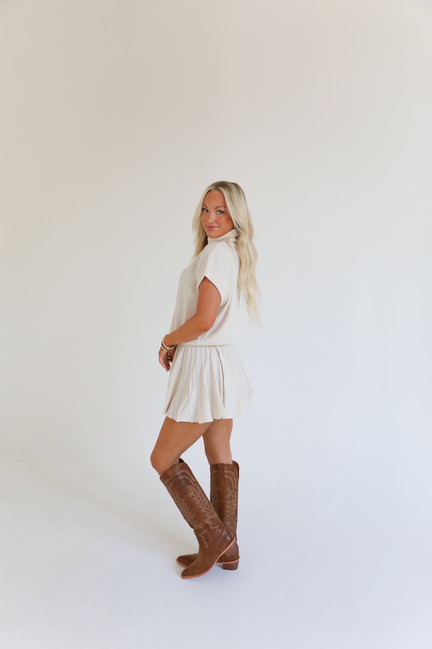Autumn Stroll Sweater Set (Cream)