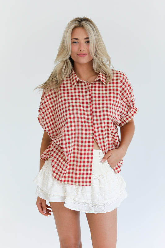 Cider Season Blouse (Red)