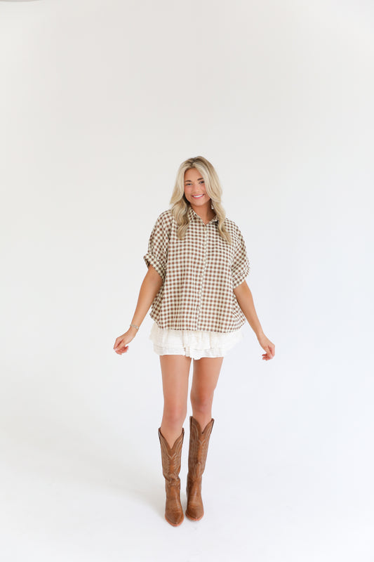 Cider Season Blouse (Brown)