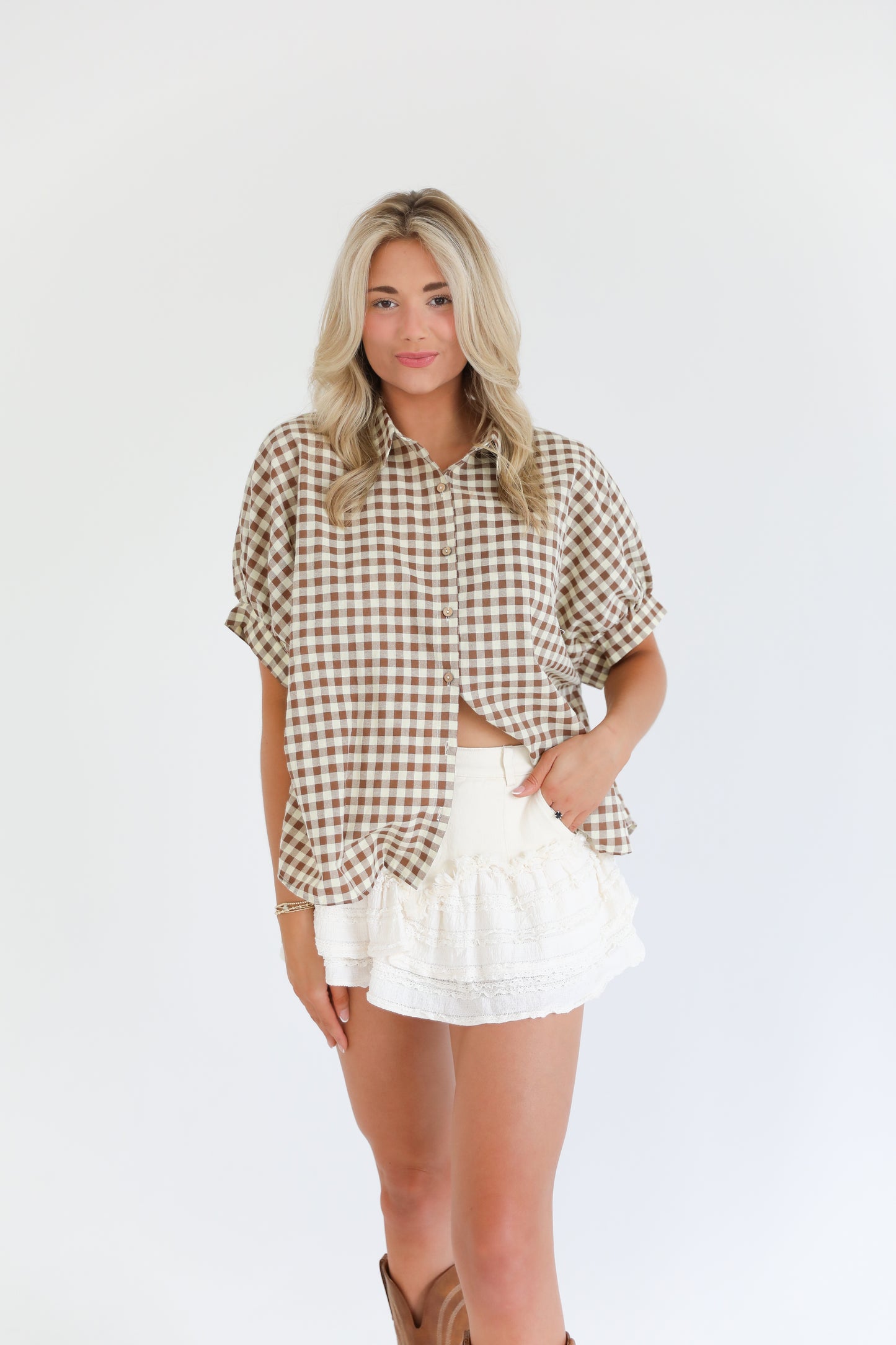 Cider Season Blouse (Brown)